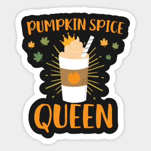 Pumpkin Spice Queen Sticker